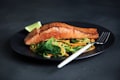Grilled sea bass fillet