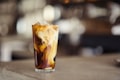Iced latte with oat milk