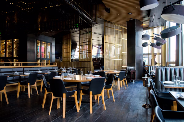Long Communal Table for Groups